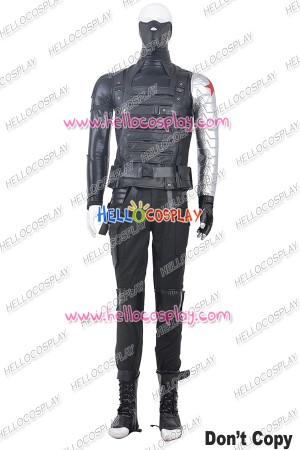 Captain America 2 Winter Soldier Cosplay Costume Uniform