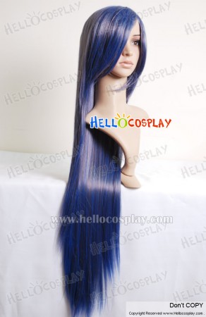 Dark Blue Black Cosplay Long Wig