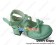 Mint Green Ankle Strap Crossing Straps Chunky Sweet Lolita Shoes