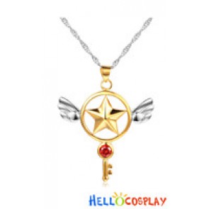 Cardcaptor Sakura Cosplay Sakura Kinomoto Star Key Pendant Necklace