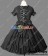 Gothic Lolita Punk Black Cotton Dress