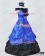 Southern Belle Ball Gown Wedding Blue Black Lolita Dress