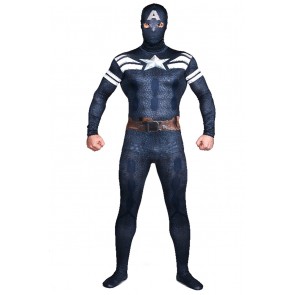 Captain America 2 The Winter Soldier Steve Rogers Cosplay Costume Jumpsuit