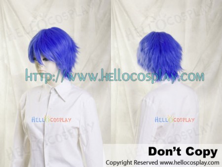 Medium Blue Cosplay Short Layer Wig