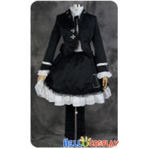 Vocaloid 2 Cosplay Secret Police Hatsune Miku Black Costume