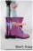 AKB48 Cosplay Purple Short Boots