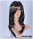 Black Cosplay Medium Curly Wig