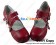 Matte Wine Red Instep Straps Chunky Punk Lolita Shoes