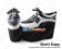 Punk Lolita Shoes Black White PU Lace Up High Platform