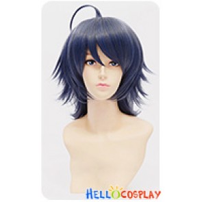 Yowamushi Pedal Cosplay Sangaku Manami Wig Short Dark Blue Gray Black