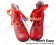 Matt Red Satin Lace Ruffle Chunky Princess Lolita Boots