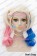 Suicide Squad Harley Quinn Cosplay Wig Curly Ponytail