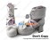 Lolita Shoes Sweet White Mirror Ruffle Wide Ankle Crossing Straps Bow Chunky
