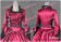 Marie Antoinette Victorian Ball Gown Cosplay Red Wedding Dress