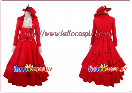 Black Butler Cosplay Madam Red Costume