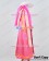 One Piece Cosplay Neferutari Bibi Vivi Princess Red Pink Dress Costume