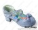 Matt Purple Ruffle Bows Sweet Chunky Princess Lolita Shoes