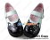 Lolita Shoes Sweet Single Strap Mint Green Mirror Black Cartoon Cat Blocking