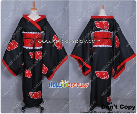 Naruto Cosplay Organization Akatsuki Female Cloak