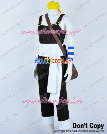 One Piece Cosplay Usopp Usoppu Bib Overalls Brown Costume