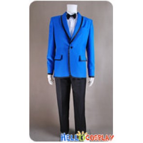 PSY Gangnam Style Cosplay Costume Blue Blazer Suit