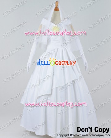 Attack On Titan Shingeki No Kyojin Cosplay Mikasa Ackerman Wedding Dress Costume