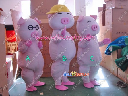 Cartoon Japanese Pigs Macots Costume Adult Mascot Costumes