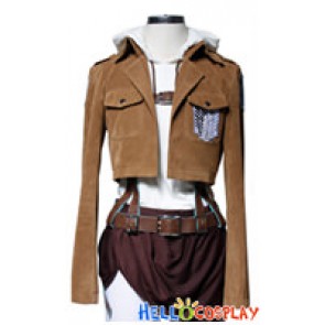 Attack On Titan Shingeki No Kyojin Cosplay Annie Leonhart Suede Costume Full Set