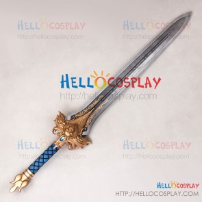 World Of Warcraft WOW Cosplay Varian Wrynn King Broadsword Prop Movie Version