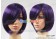 Dark Purple BoBo Cosplay Short Wig