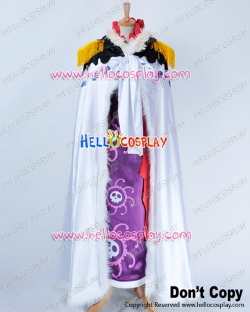 One Piece Cosplay Pirate Empress Boa Hancock Purple Full Set Costume