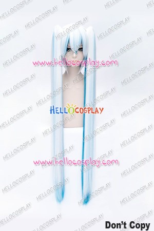 Vocaloid 2 Snow Miku Cosplay Wig White Blue