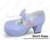 Purple IW Charlotte Bow Chunky Sweet Lolita Shoes