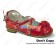 Mirror Red Bows Ruffle Sweet Chunky Princess Lolita Shoes