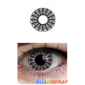Cobweb Black White Cosplay Contact Lense