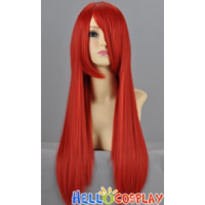 Red Straight Cosplay Wig 70cm