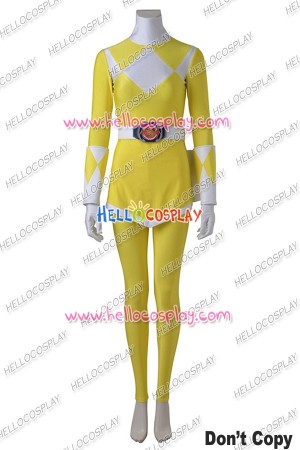 Mighty Morphin Power Rangers Tiger Ranger Boy Cosplay Costume Women Ver