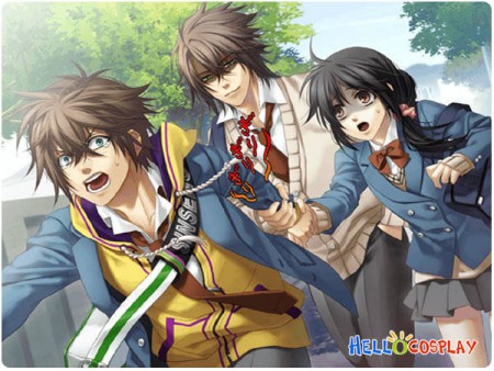 Hakuouki Zuisouroku SSL Gakuen Boy Uniform Heisuke Todo Costume