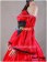 Vocaloid Meiko Cosplay Costume Red Dress Gown