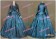 Civil War Victorian Ball Gown Prom Satin Evening Dress