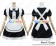 Angel Feather Cosplay Black White Rabbit Maid Dress Costume