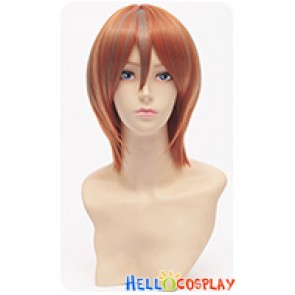 Yowamushi Pedal Cosplay Hayato Shinkai Wig Short Orange Gray