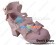 Pink Shellac Alice Bow Straps Chunky Princess Lolita Shoes
