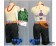 One Piece Cosplay Portgas D Ace Costume Orange Hat Belt Green Bag