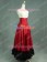 Victorian Lolita Edwardian Period Pleated Skirt Punk Lolita Dress Red