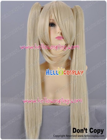 Natural Blonde Cosplay Wig Clip On Ponytails
