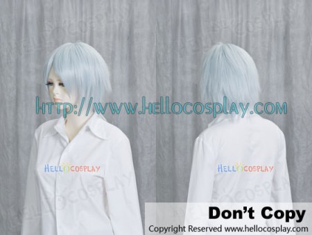 Light Steel Blue Short Cosplay Wig