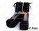 Matte Black Ankle Strap Lacing Chunky Punk Lolita Shoes