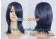 Blue Black Short Cosplay Wig