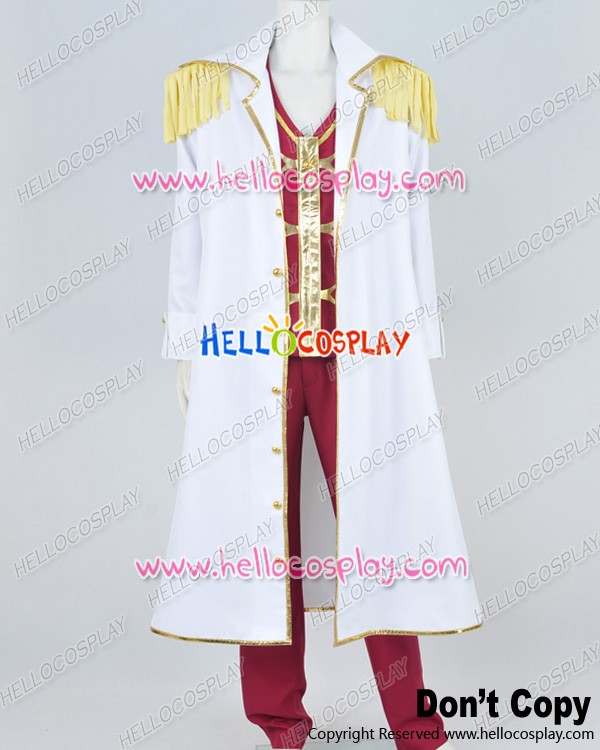 One Piece Vice Admiral Smoker Cosplay Costume Coat